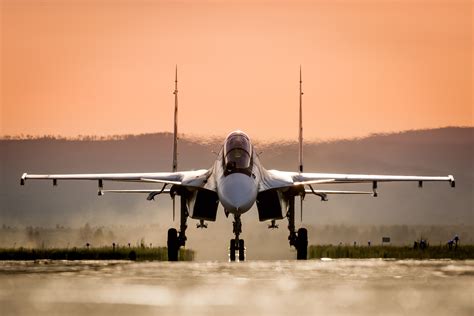 gray fighter jet Sukhoi Su-30 Fighter aircraft Russian Air Force #4K ...