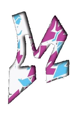 Digital Graffiti Alphabet Bubble Letter "M" for Write Name in Graffiti ...