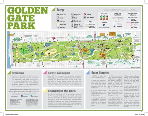 Golden Gate Park Map – Map Of The World