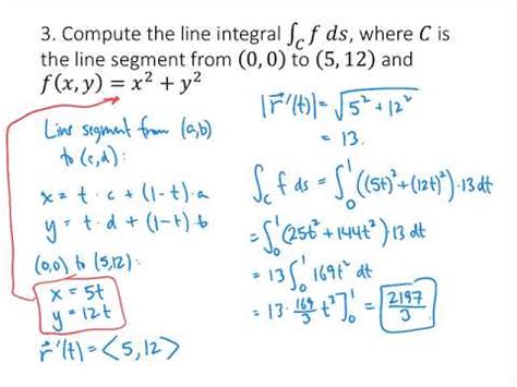 Line Integrals Practice Problems - YouTube