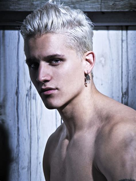 Pin by jivean maes on HAIR STYLE | White hair men, Mens hair colour ...