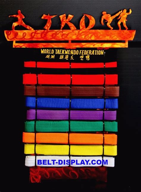 Taekwondo: Taekwondo Belt Display