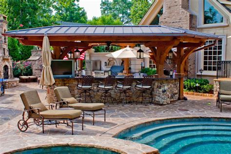 20 Gorgeous Poolside Outdoor Kitchen Designs