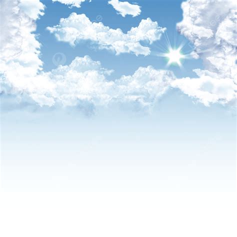 Cloud Sky With Blue Color Background, Cloud, Blue Sky, Sun Raise PNG ...