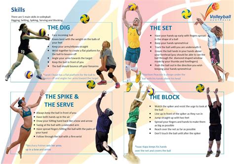 Volleyball skills model provided by Volleyball Australia « Sydney ...