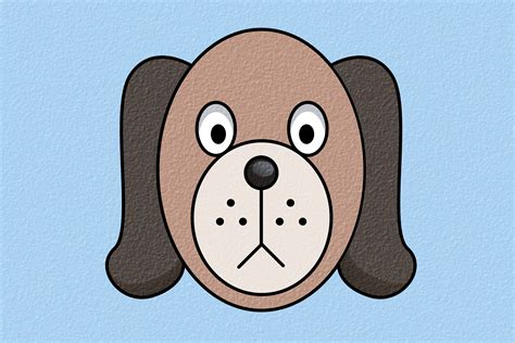 Simple Dog Face Drawing at GetDrawings | Free download