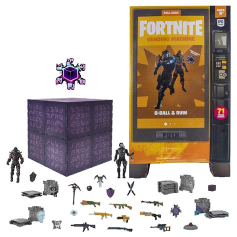 Fortnite Large Vending Machine, 2 Figure Pack, Featuring Ruin and 8 ...