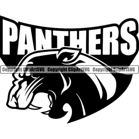 Panther Mascot School Team Head Face Sport Esport Game Emblem - Etsy