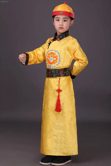 2019 new chinese traditional costume for children boy emperor stage ...