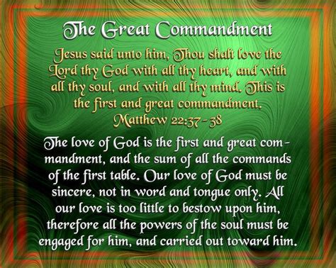 The Great Commandment | Greatest commandment, Greatful, Jesus quotes