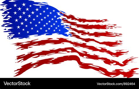 Usa flag grunge art Royalty Free Vector Image - VectorStock