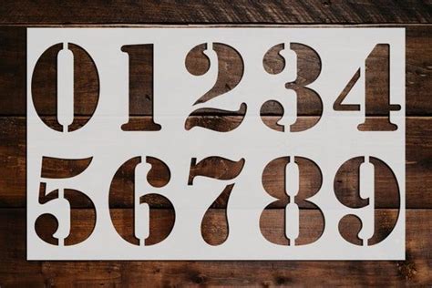 Numbers Stencil Reusable Numbers Stencil Art Stencil DIY - Etsy ...