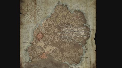 Diablo 4 map – all regions, size, and points of interest