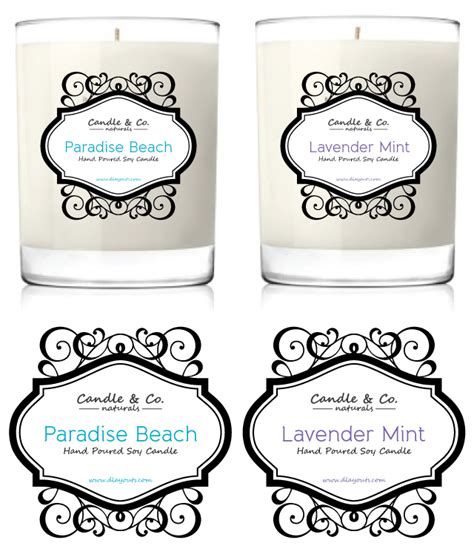 handmade soy candles label template dlayouts graphic design blog - diy ...