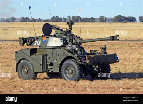 BLOEMFONTEIN, SOUTH AFRICA - AUGUST 12, 2006: An Eland armoured vehicle ...