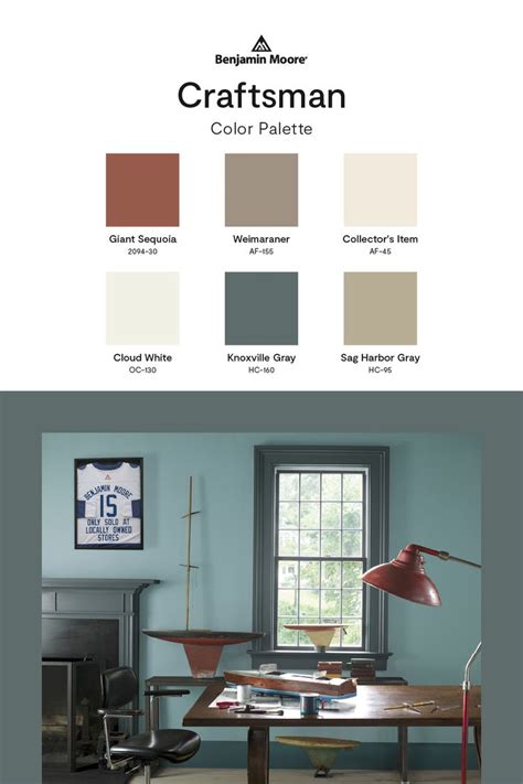 Craftsman Style Paint Colors | Benjamin Moore | Craftsman interior ...