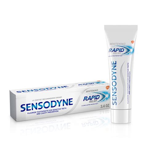 Sensodyne Rapid Relief Whitening Sensitive Toothpaste, 3.4 Oz - Walmart.com