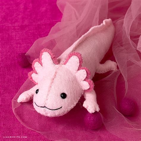 Felt Axolotl Stuffie - Lia Griffith