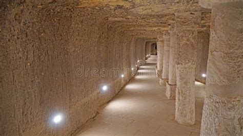 Inside of the Step Pyramid of Djoser in the Saqqara, Cairo Egypt ...