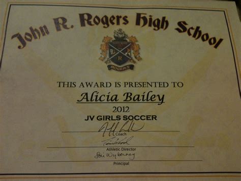 My soccer award for this year (: | Soccer awards, Soccer, Girls soccer