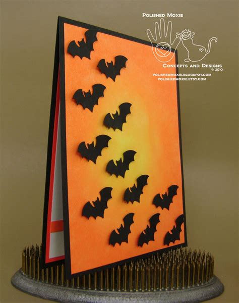 Handmade Bats Halloween Card and Nature's Whirlpool Resort | Polished ...