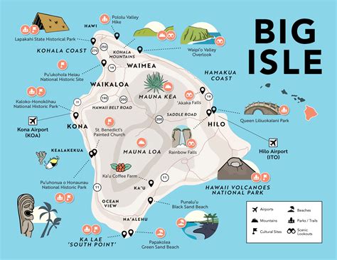 Big Island Tourist Map - Keely Melessa