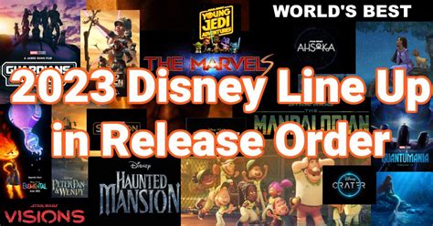 2023 Disney Movie Line Up in Release Date Order (& New Shows)