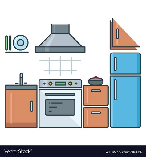 Kitchen Royalty Free Vector Image - VectorStock