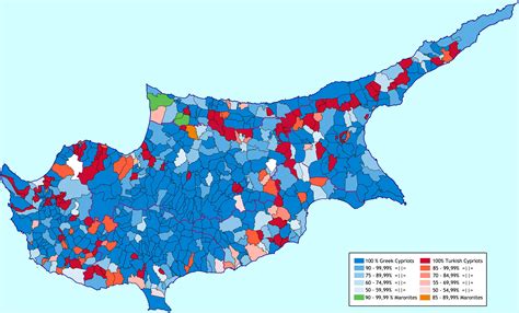 Ethnic map of Cyprus in 1960 : MapPorn