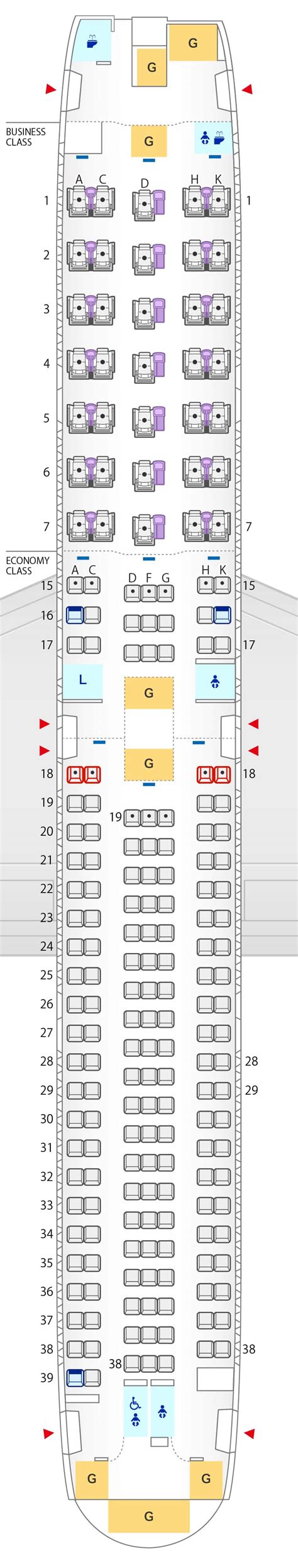 Sitzplan der Boeing 767-300ER | Sitzplan | An Bord | Reiseinformationen ...