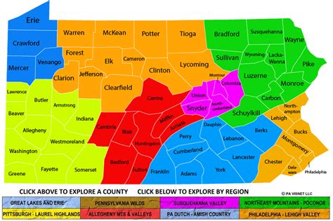 Pennsylvania Map Regions