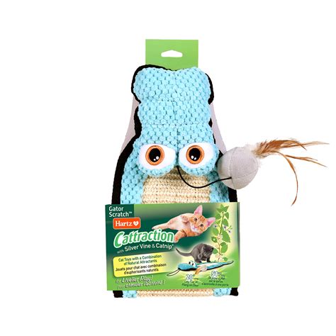 Hartz Cattraction with Silver Vine & Catnip® Gator Scratch™ Cat Toy | Hartz