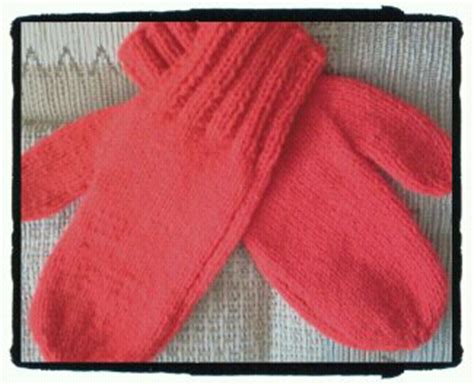 KNITIT: Free Knitting Pattern No.7: Two Needle Mittens