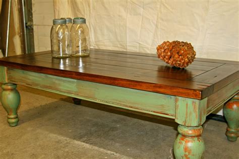 Laurel's Attic : Large Rustic Pine Coffee Table -SOLD