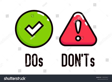 211 Dos Don'ts Line Icon Images, Stock Photos & Vectors | Shutterstock