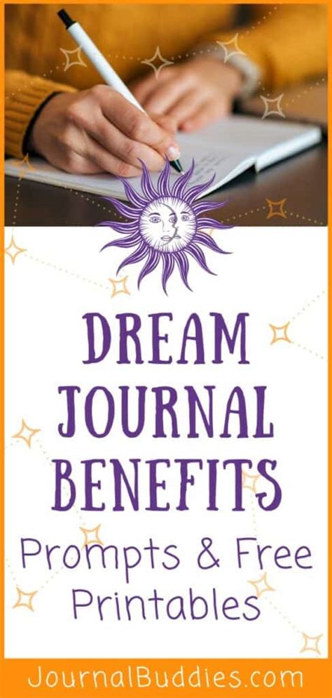 Dream Journal Benefits & Free Printables » JournalBuddies.com