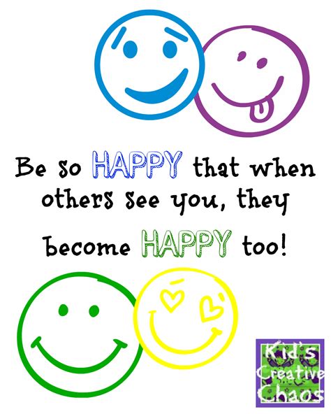 Be Happy: Happiness Quotes and Sayings - Adventures of Kids Creative Chaos