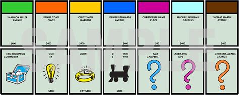 Monopoly Chance Cards Template – Thegreenerleithsocial.org