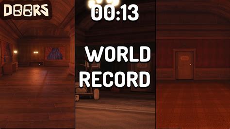 Roblox DOORS Speedrun 00:13 Solo | WORLD RECORD - YouTube