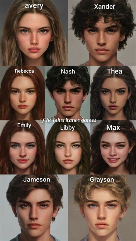 the inheritance game characters|| in 2022 | Inheritance, Book aesthetic ...