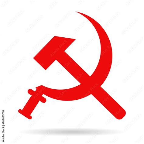 sickle and hammer soviet symbol coat of arms red communism USSR Stock ...