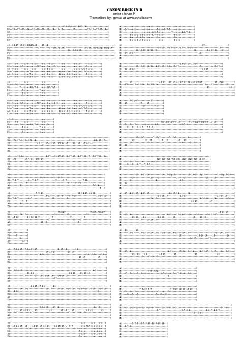 Free download program Canon Rock Guitar Pro Tabs - piratebayled