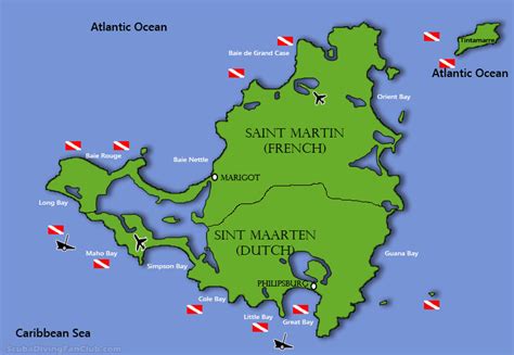 Diving in St Martin-Sint Maarten-Diving Information-Dive Sites and Dive ...