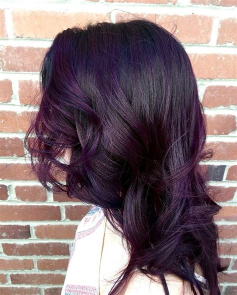 Best Vibrant and Chic Dark Purple Hair Colour Ideas | Teinture cheveux ...