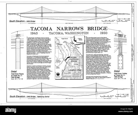 Tacoma Narrows Bridge Stock Photo - Alamy