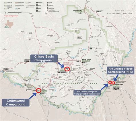 Big Bend National Park Campground Map - TMBtent