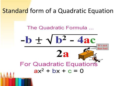 Standard Form Of A Quadratic Equation Definition - DEFINITIONVD