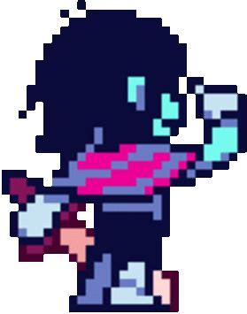 Kris ACT | Deltarune | Pixel art, Undertale, Sprite