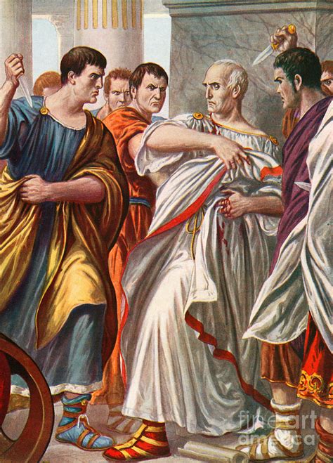 The assassination of Julius Caesar Painting by Tancredi Scarpelli - Pixels