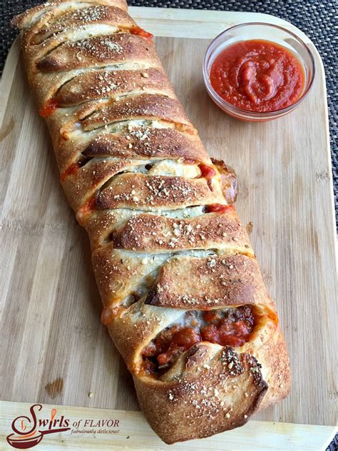 Meat Lovers Pizza Bread - Swirls of Flavor